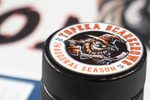 Special edition inaugural season Topeka Scarecrows pucks are sold to those present at a press conference at the Stormont Vail Events Center on May 5, 2025.