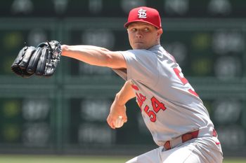 Jul 2, 2025; Pittsburgh, Pennsylvania, USA;  St. Louis Cardinals starting pitcher Sonny Gray (54) delivers a pitch against the Pittsburgh Pirates during the first inning at PNC Park. Mandatory Credit: Charles LeClaire-Imagn Images